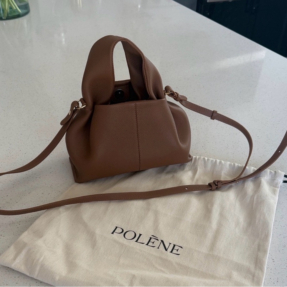 Polene Numero Neuf Mini Textured Camel - Picture 9 of 15